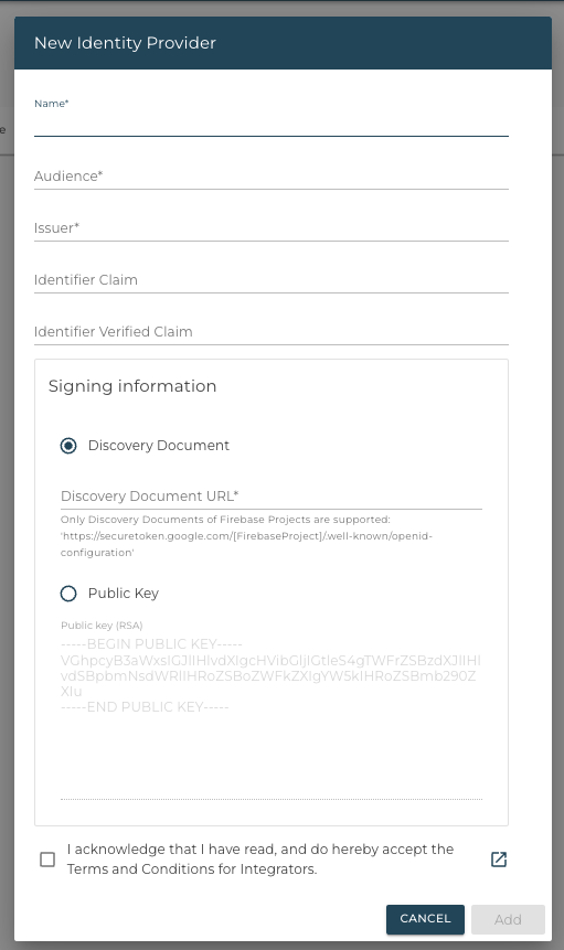 A screenshot of the test agent's main view
